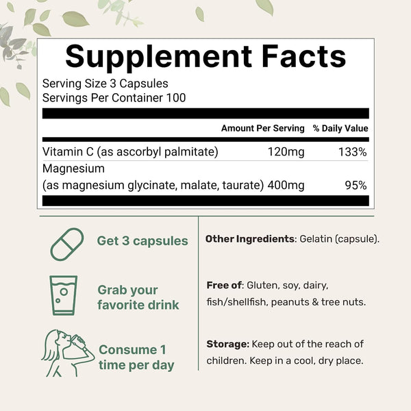Pure Magnesium Power Capsules
